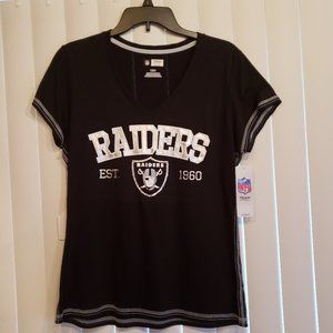 Las Vegas Raiders tee shirt with crystals applied